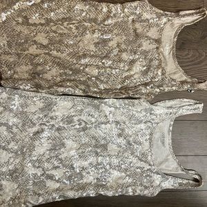 2 old navy new without tags tanks with clear sequins size small